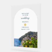 Watercolor Amalfi Coast Arch Italy Lemons Wedding (Angle)