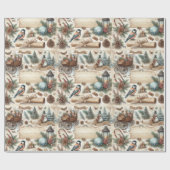 Watercolor Antique Winter/Christmas Script Cadeaupapier (Vlak)