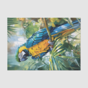 Watercolor Ara Tropische Decoupage Tissuepapier