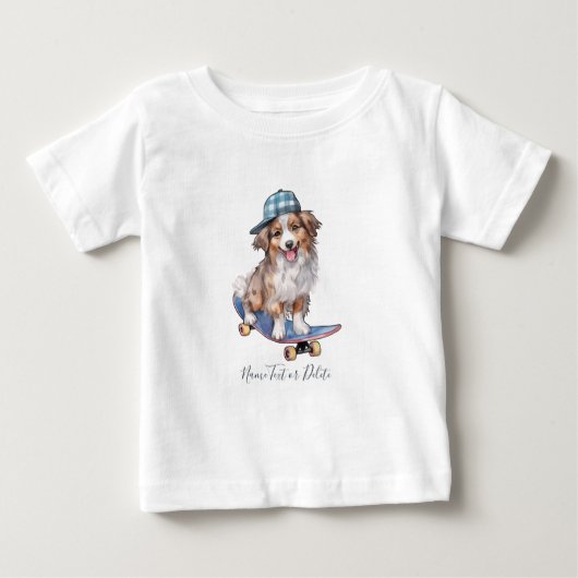 Watercolor Australian Shepherd T-shirt (Voorkant)