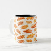 Watercolor Autumn Leaves Mug (Devant gauche)