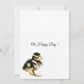 Watercolor Baby Duck Baby shower Invitation (Dos)