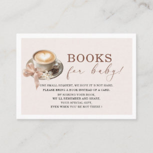 Watercolor baby is het brouwen van koffie baby sh visitekaartje