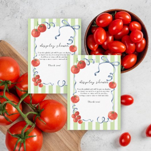 Watercolor baby shower - display shower informatiekaartje