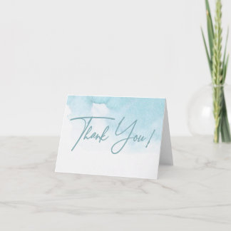 Watercolor Baby Shower Folding Thank You Card Aankondiging