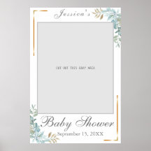 Watercolor Baby Shower Fotoprop Poster