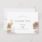 Watercolor Bakfeest Verjaardagsfeest Bedankkaart (Voorkant)