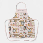 Watercolor Baking Tools Pattern Pink Schort (Voorkant)