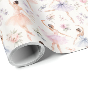 Watercolor Balletdanseres Cadeau Cadeaupapier