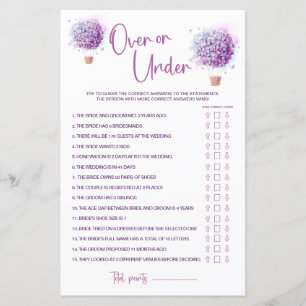 Watercolor Ballon Bloemen Over & Onder Game