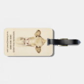 Watercolor Barn Animals | Cow Bagagelabel (Achterkant horizontaal)