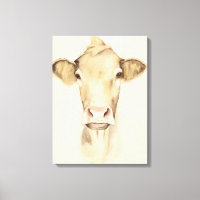 Watercolor Barn Animals | Cow