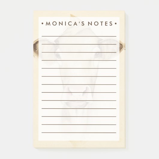 Watercolor Barn Animals | Cow Post-it® Notes (Voorkant)