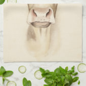 Watercolor Barn Animals | Cow Theedoek (Gevouwen)