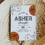 Watercolor Basketball Anniversaire Invitation<br><div class="desc">Watercolor Basketball Anniversaire Invitation Prêt à être personnalisé par vous!</div>