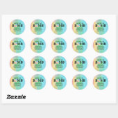 Watercolor Bath Bomb Birthday Sticker (Feuille)