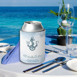 Watercolor Beach Ancre Mariage nautique Favoriser<br><div class="desc">Gardez vos boissons cool dans le style avec notre Ancre Watercolor Beach La faveur de mariage nautique peut refroidir. Doté d'un beau design moderne d'ancre sur fond d'aquarelle bleue, ce peut refroidir est l'ajout parfait à votre célébration sur le thème côtier. Fabriqué avec des matériaux durables et de haute qualité,...</div>
