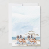 Watercolor Beach Bachelorette Party Invitation (Dos)
