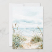 Watercolor Beach Bachelorette Party Invitation (Dos)