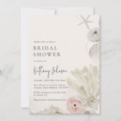 Watercolor Beach Invitation de douche nuptiale (Devant)
