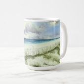 watercolor beach, life's a beach, coffee mug 11 oz (Devant droit)