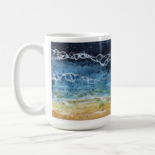 Watercolor Beach Mug (Gauche)