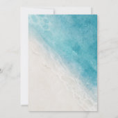 Watercolor Beach Ocean Costal Wedding Invitation (Dos)