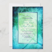 Watercolor Beach, Palm Trees Wedding Invitations (Devant)