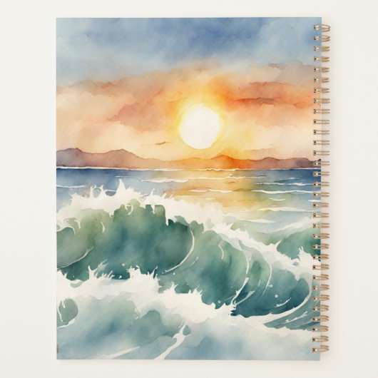 Watercolor Beach Sunset  (Dos)