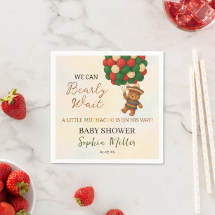 Watercolor Beer Baby Shower Fiesta Servet