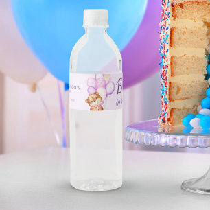Watercolor Beer Baby Shower Waterfles Etiket