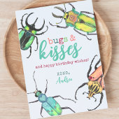 Watercolor Beetles Buissons et Baisers Carte d'ann