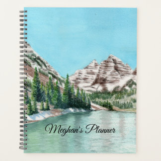 Watercolor berg kunst planner