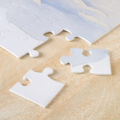 Watercolor Bernese Mountain Dog Sleigh Christmas Legpuzzel (Zijkant)