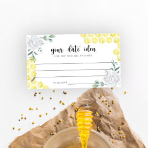 Watercolor Bij bloemendatum ideeën \ Datum jar Informatiekaartje