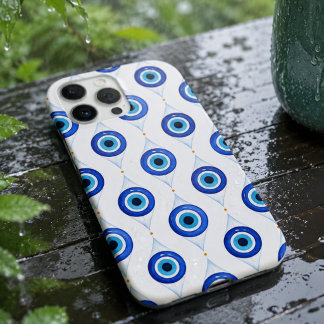 Watercolor Blauwe Boze Oog Hoesje iPhone 16 Pro Max Hoesje