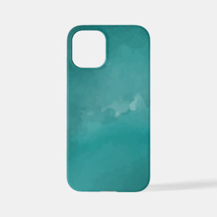 Watercolor-blauwe-textuur iPhone 12 Mini Hoesje