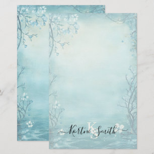 Watercolor Bloem Briefpapier