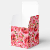 Watercolor Bloemachtige Bruiloftsshow Square Bedankdoosjes (Geopend)