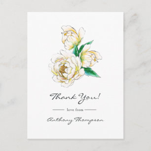 Watercolor Bloemen Ansichtkaart Briefkaart