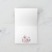 Watercolor Bloemen Bedankkaart – Elegante Bloemen (Binnen)