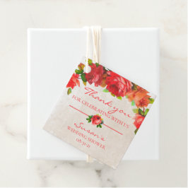 Watercolor Bloemen Bedankkaartje Bedankjes Labels