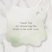 Watercolor Bloemen Bedankt Bedankjes Labels (Achterkant)