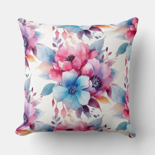 Watercolor Bloemen Bloemontwerp Kussen
