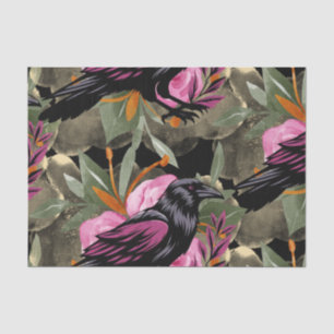 Watercolor Bloemen Bloemstuk Raven Botanicals Tissuepapier