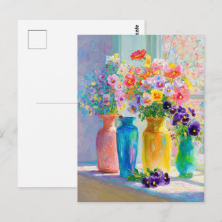 Watercolor Bloemen Briefkaart