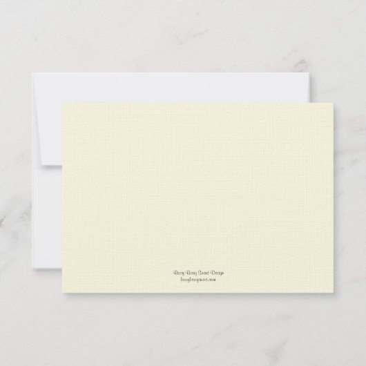 Watercolor Bloemen Bruiloft RSVP Kaart (Achterkant)