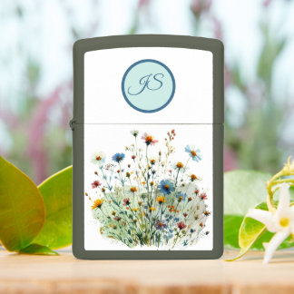 Watercolor Bloemen Met Monogram