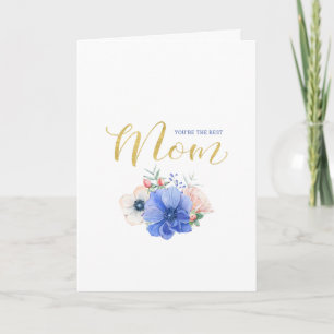 Watercolor Bloemen Moederdagkaart Kaart