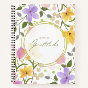 Watercolor Bloemen Notitieboek voor Dagelijkse Ref